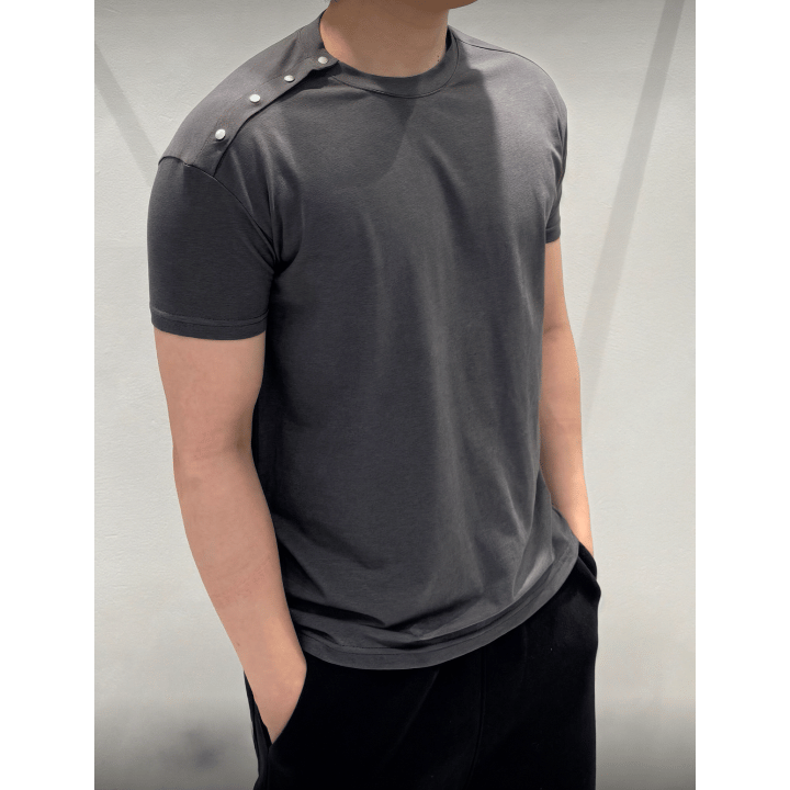 B42 Single side button T-shirt (3 colors)