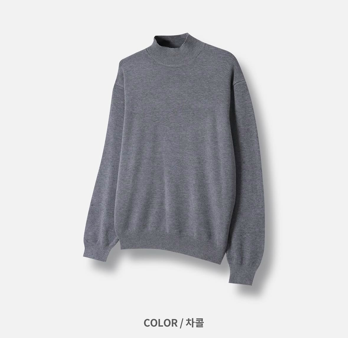 B6 半高領針織衫 (5色 five colors)