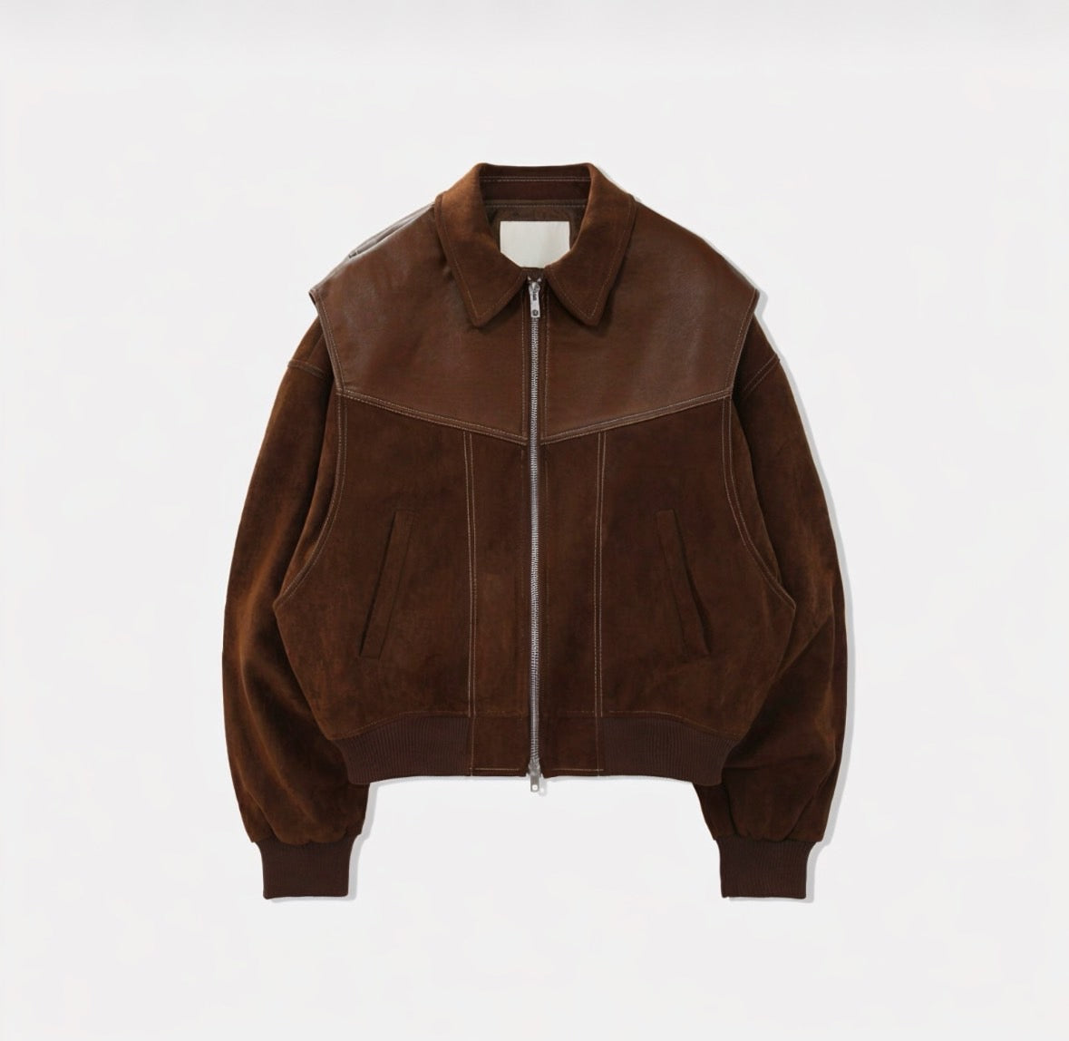 A7 Suede and Leather Jacket (Black and Brown)