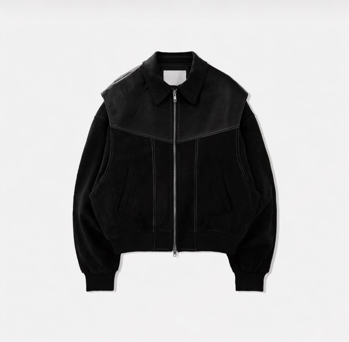 A7 Suede and Leather Jacket (Black and Brown)