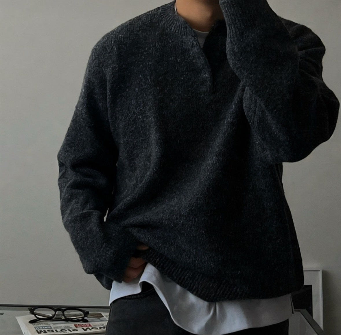 B2 wool sweater (three colors)