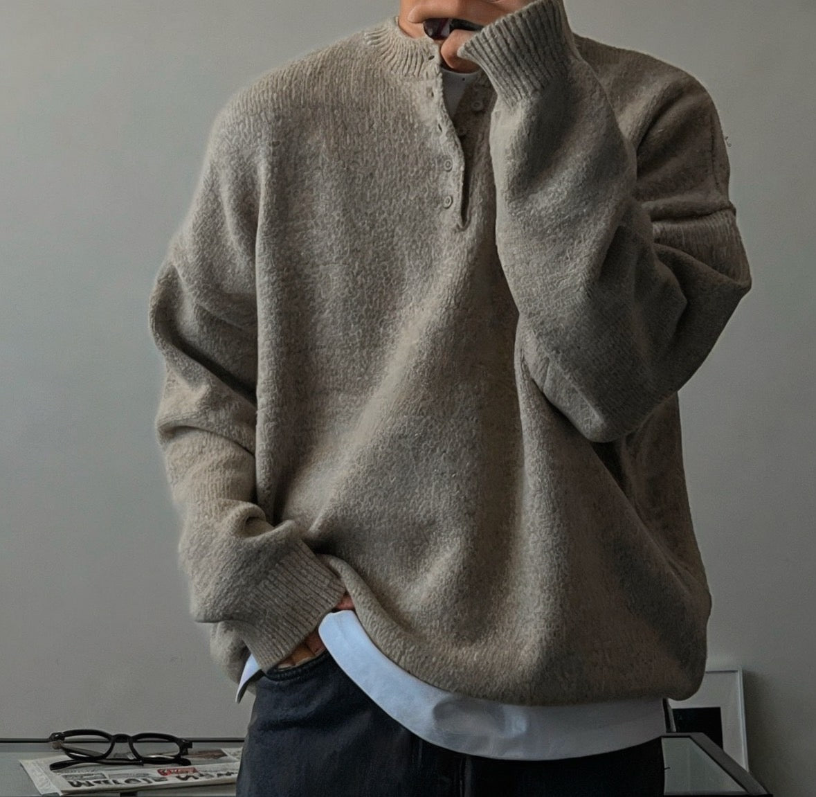 B2 wool sweater (three colors)
