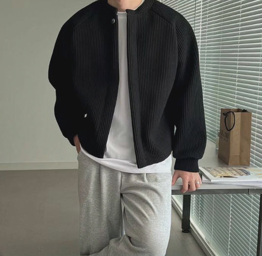 A29 單扣羅紋針織外套 (4色 four colors)