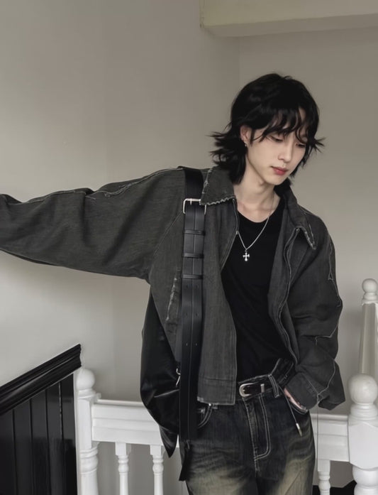 A43 復古水洗丹寧外套