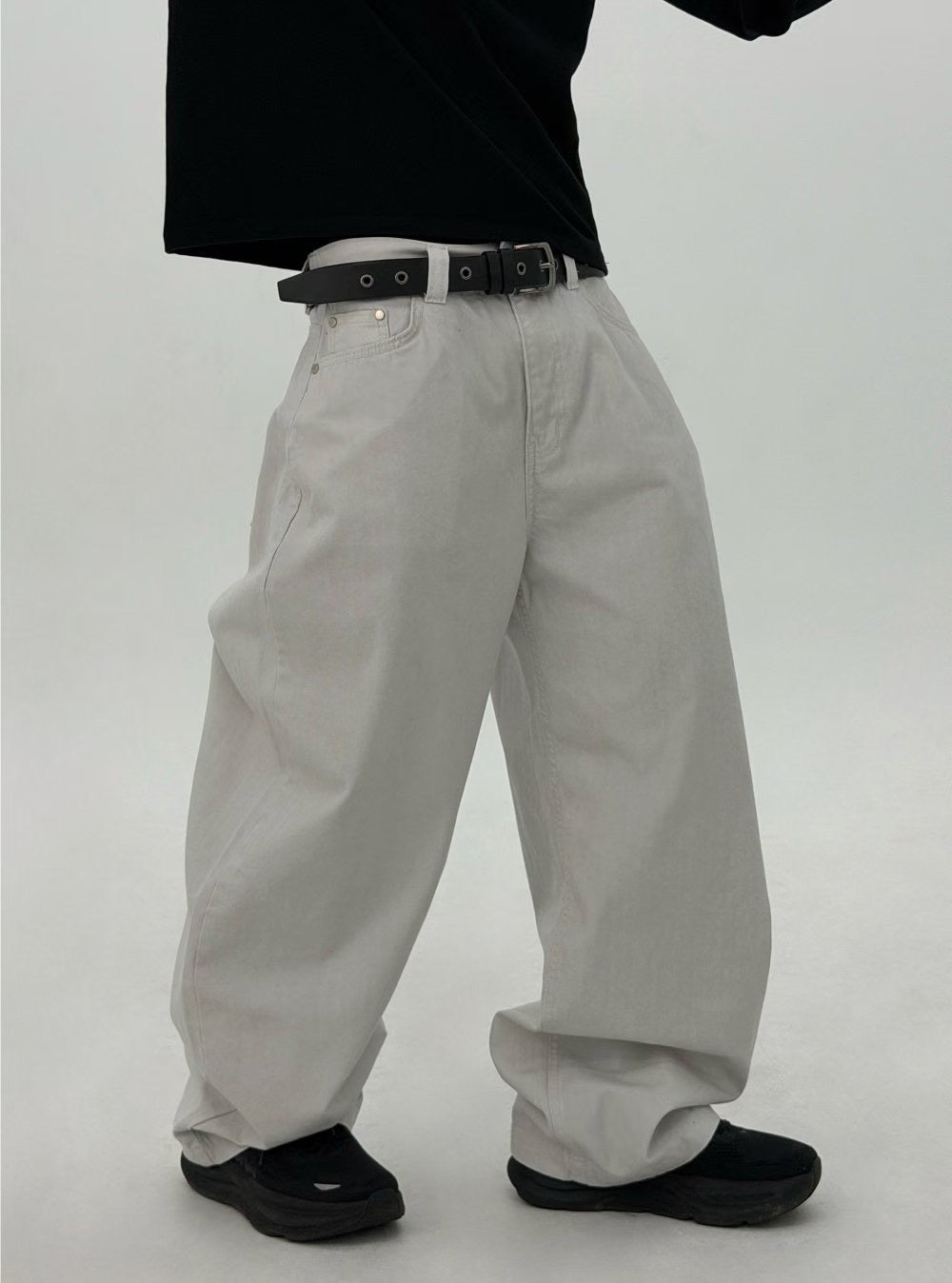 J103 口袋細節人字紋氣球褲 (3色)