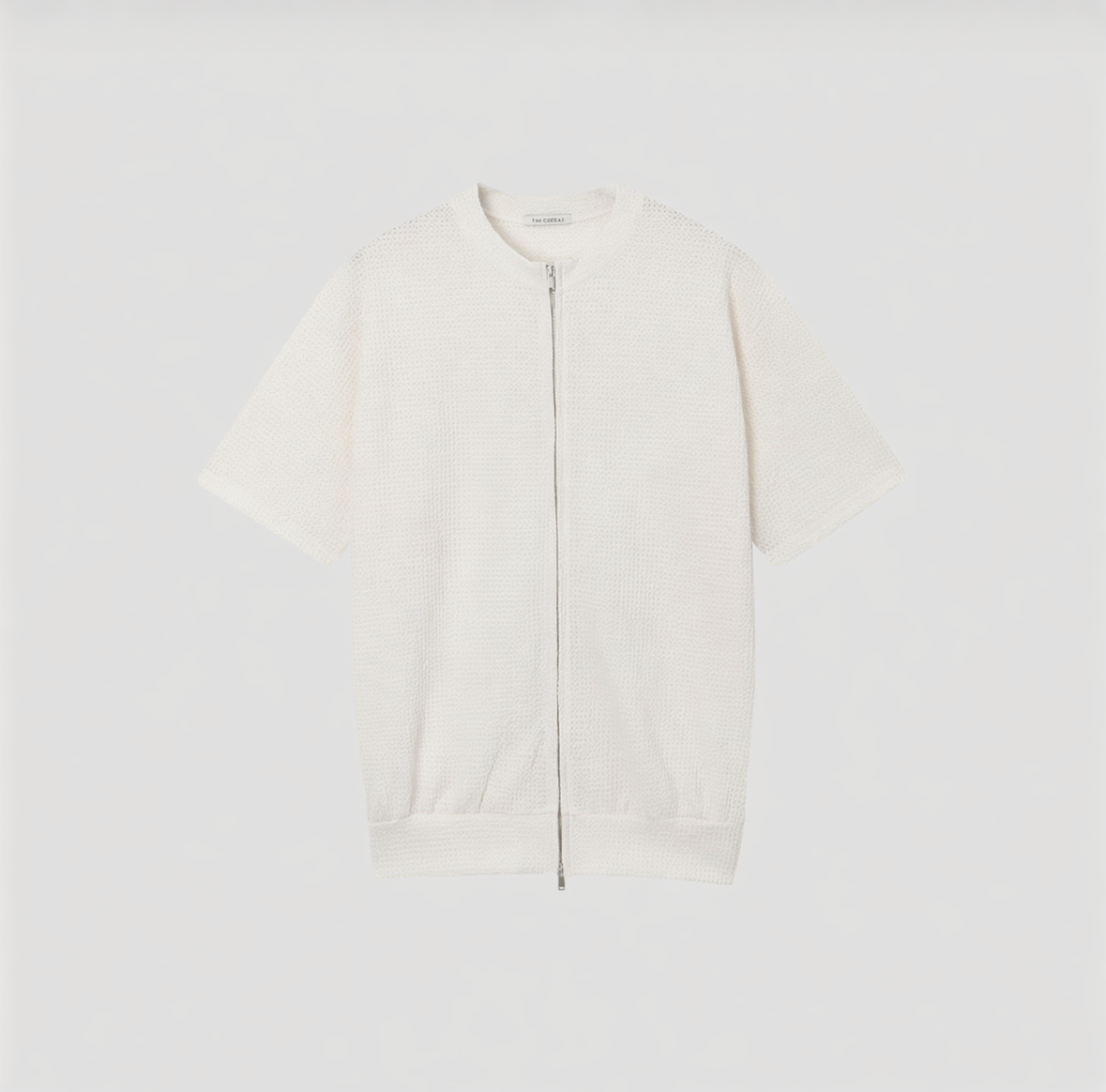 B70 圓領拉鍊開衫T恤 (4色 four colors)