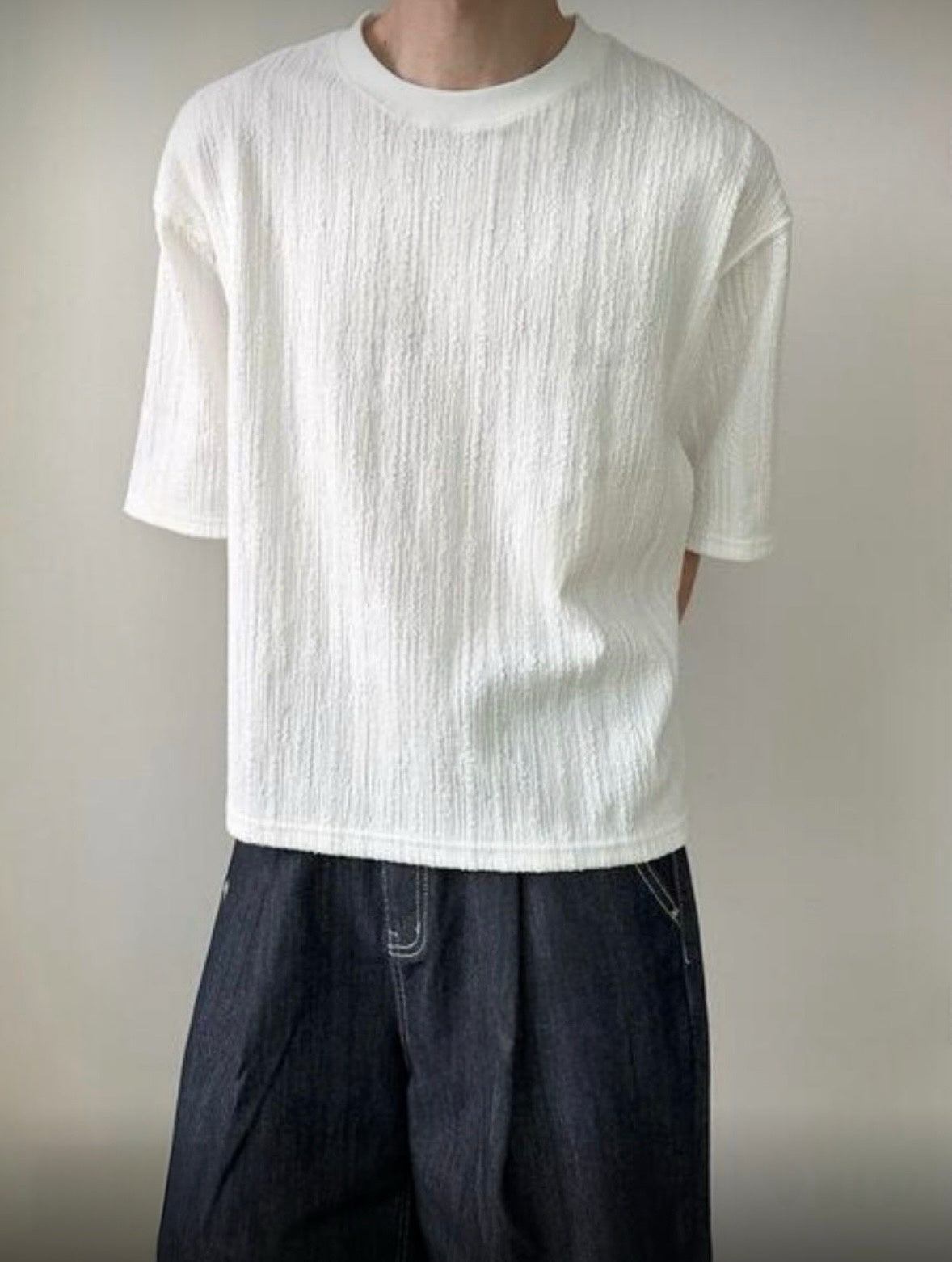 B182 流紋層次短袖上衣 (3色)