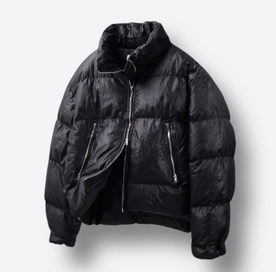 A112 雲朵羽絨外套 (灰 黑)