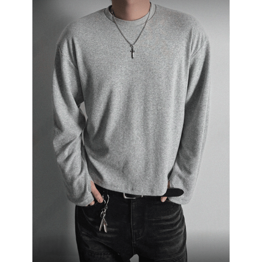 B169 極簡刷毛短版上衣 (3色)