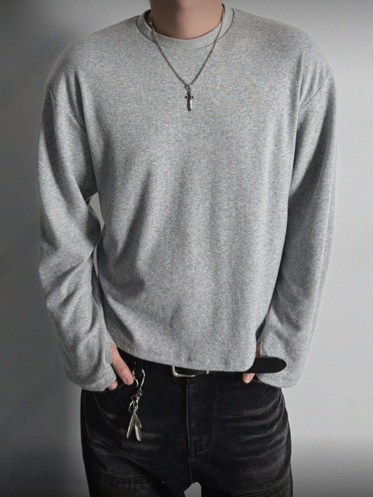 B169 Minimalist Fleece Cropped Top (3 Colors)