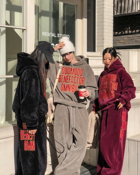 J89 緞面燈芯絨寬版長褲 (3色)