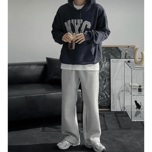 J93 日常寬版棉褲 (4色)