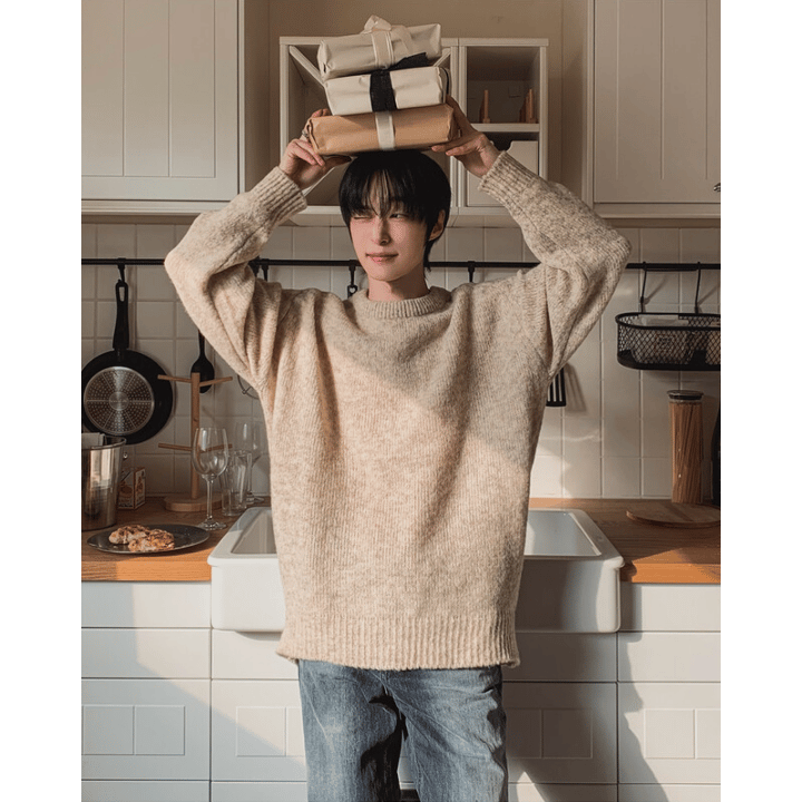 B166 圓領針織上衣 (3色)