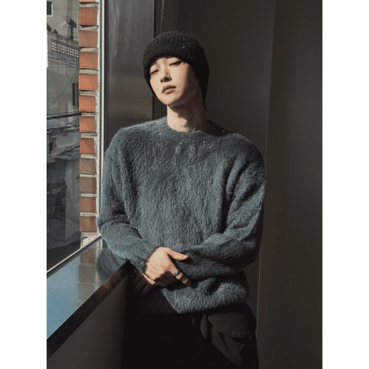 B155 高訂金球馬海毛毛衣 (3色)