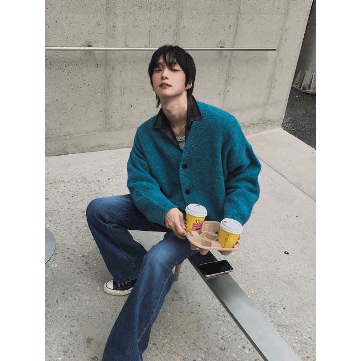 A111 霜色溫感混紡針織外套 (10色)