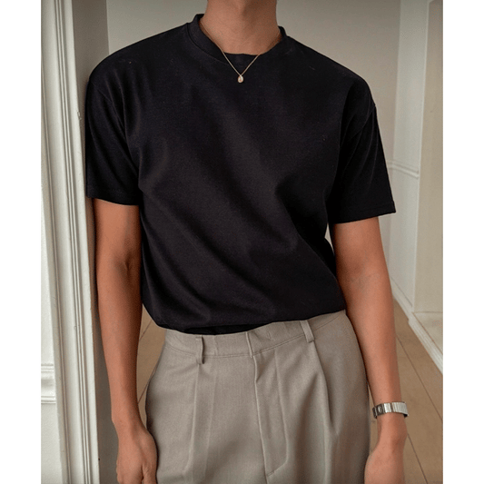 B177 彈力修身短袖上衣 (4色)