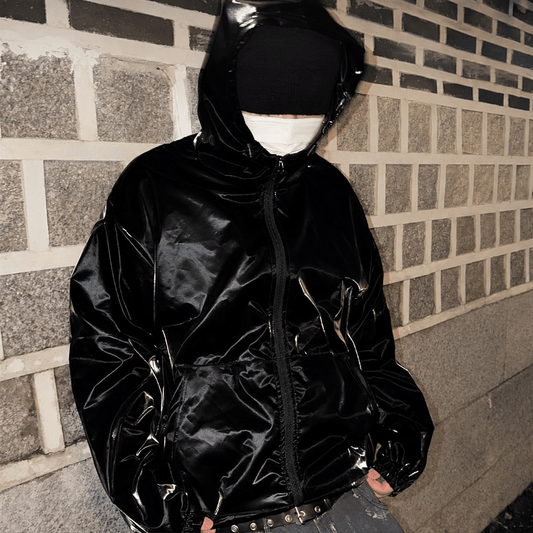 A195 High Gloss Hooded Jacket