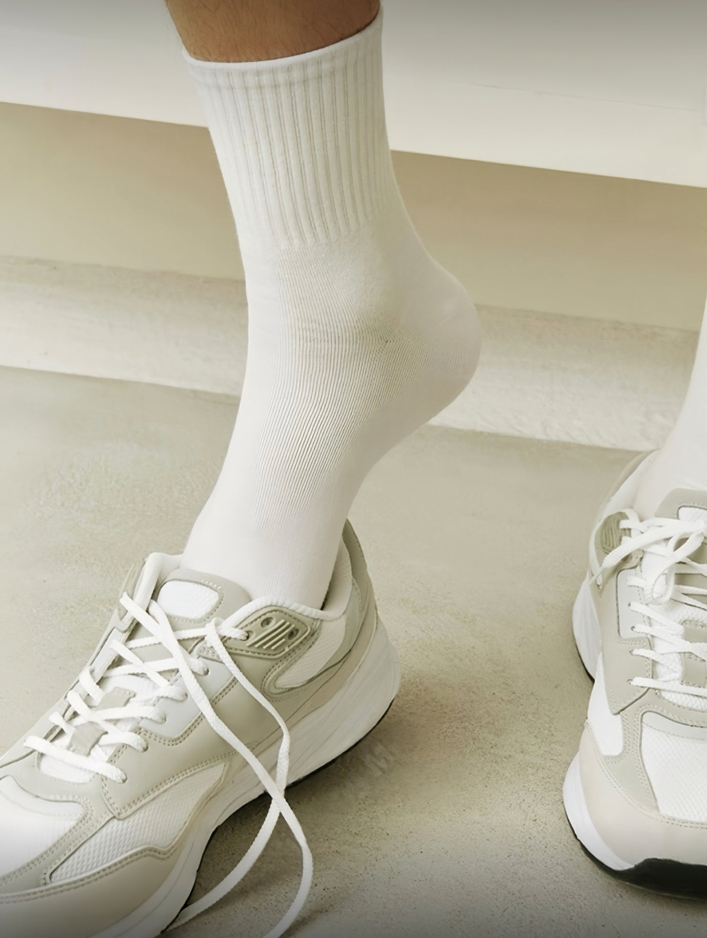 H4 Korean Ribbed Mid-Calf Socks (7 Colors)