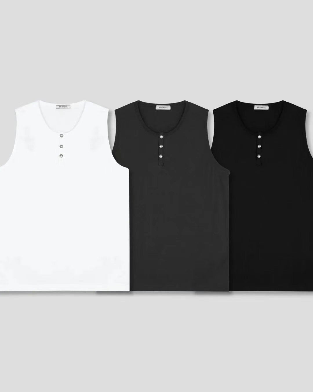 B67 簡約排釦背心 (3色 three colors)