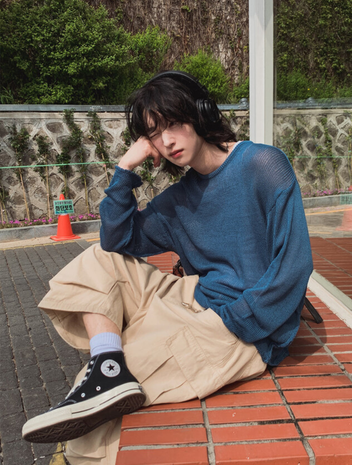 B78 空氣感亞麻針織衫 (4色 four colors)