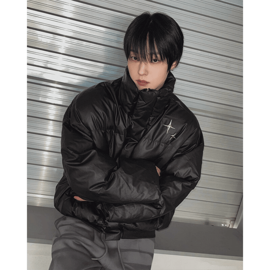 A120 星芒皮質羽絨外套