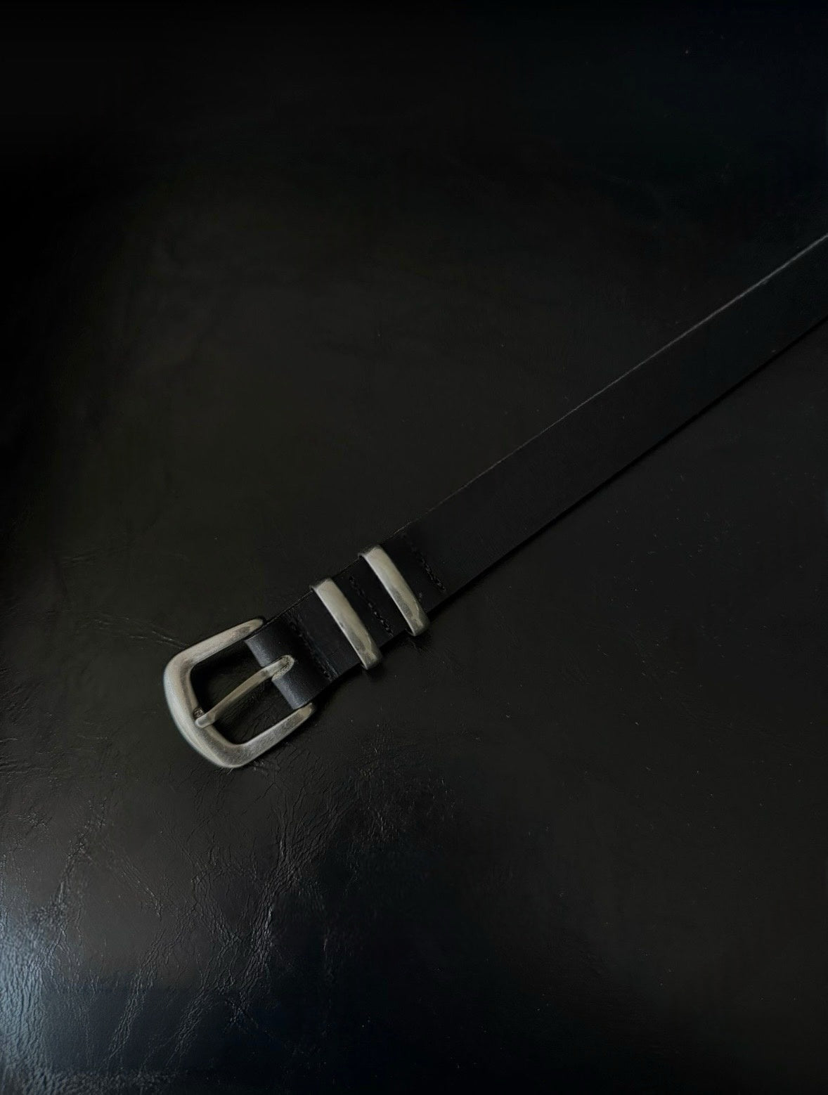 H5 牛皮雙扣皮帶