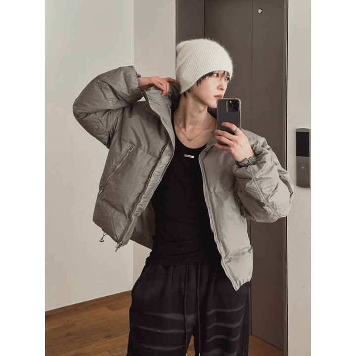 A112 雲朵羽絨外套 (灰 黑)
