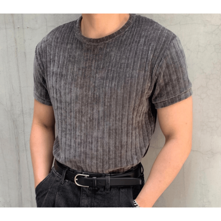 B175 Soft Velvet Crew Neck Top (4 Colors)