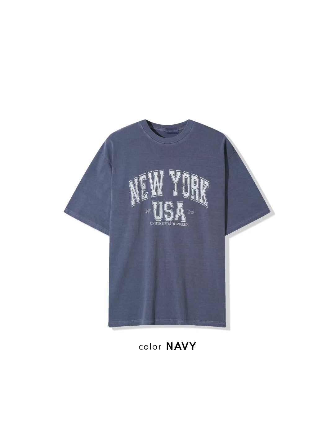B63 New York印花短袖T恤 (4色 four colors)