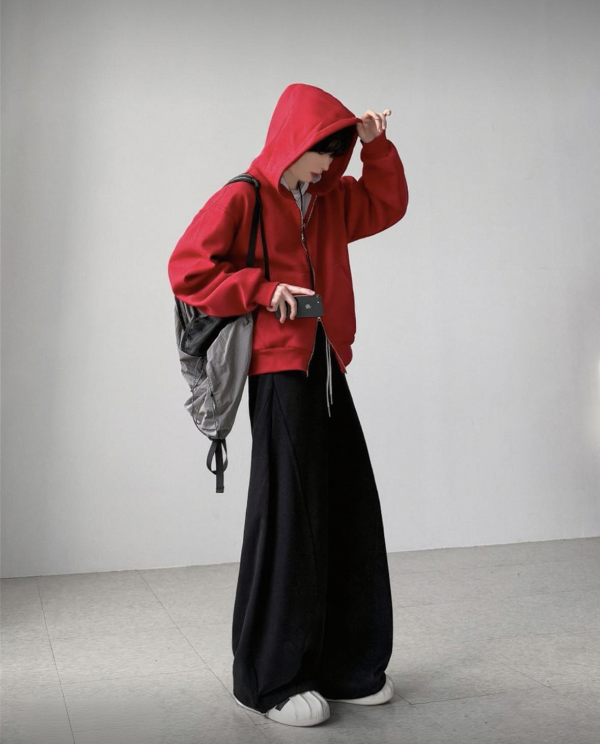 A106 休閒落肩棉質外套 (3色)