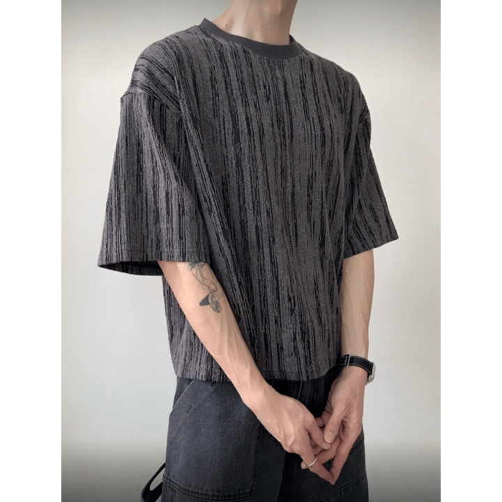 B182 流紋層次短袖上衣 (3色)