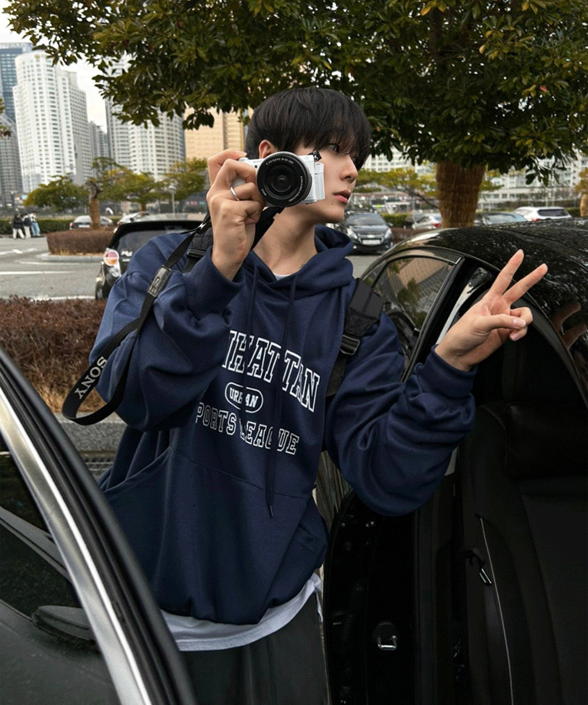 B178 Manhattan Hoodie (Blue-Green)