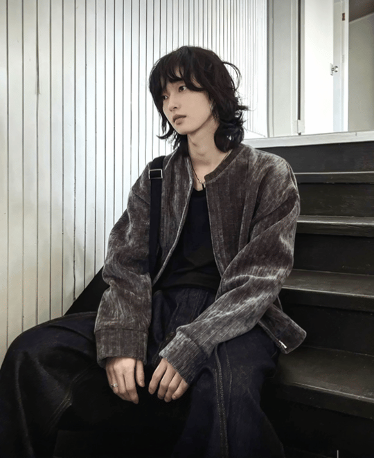 A38 天鵝絨短版外套 (黑black 灰gray)