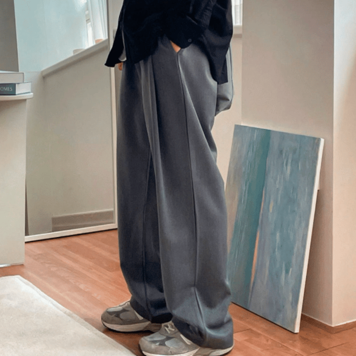 J8 Merci Multi-fold Loose Pants (3 colors)
