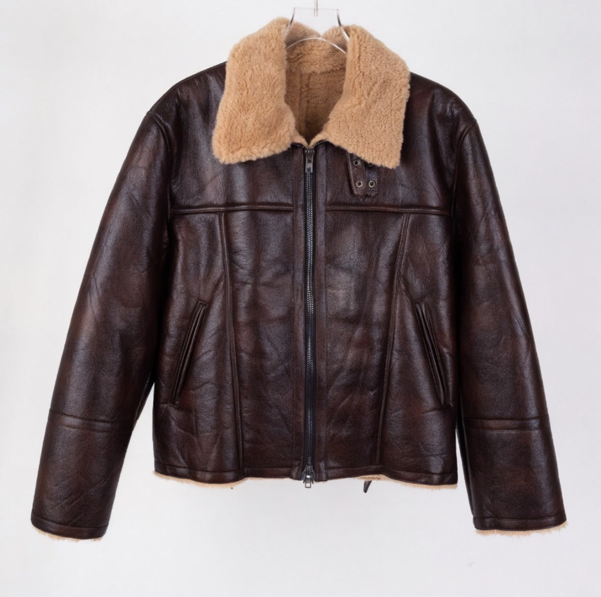 A4 genuine sheepskin coat