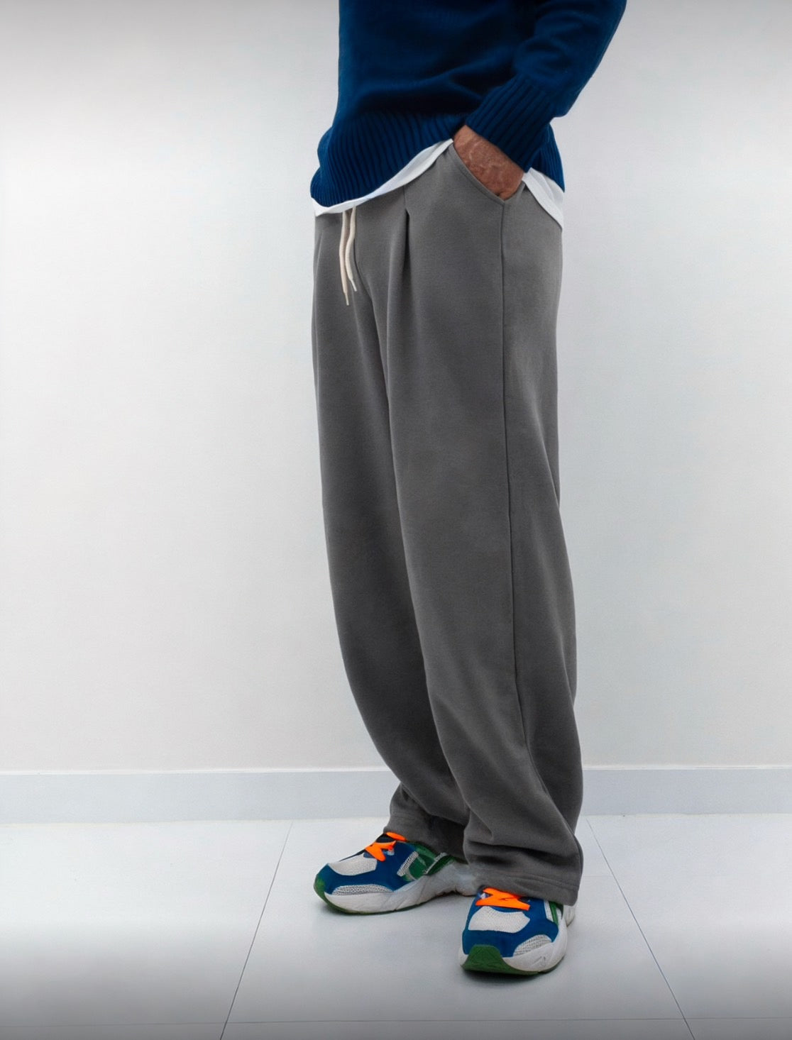 J3 men's brushed wide fit sweatpants