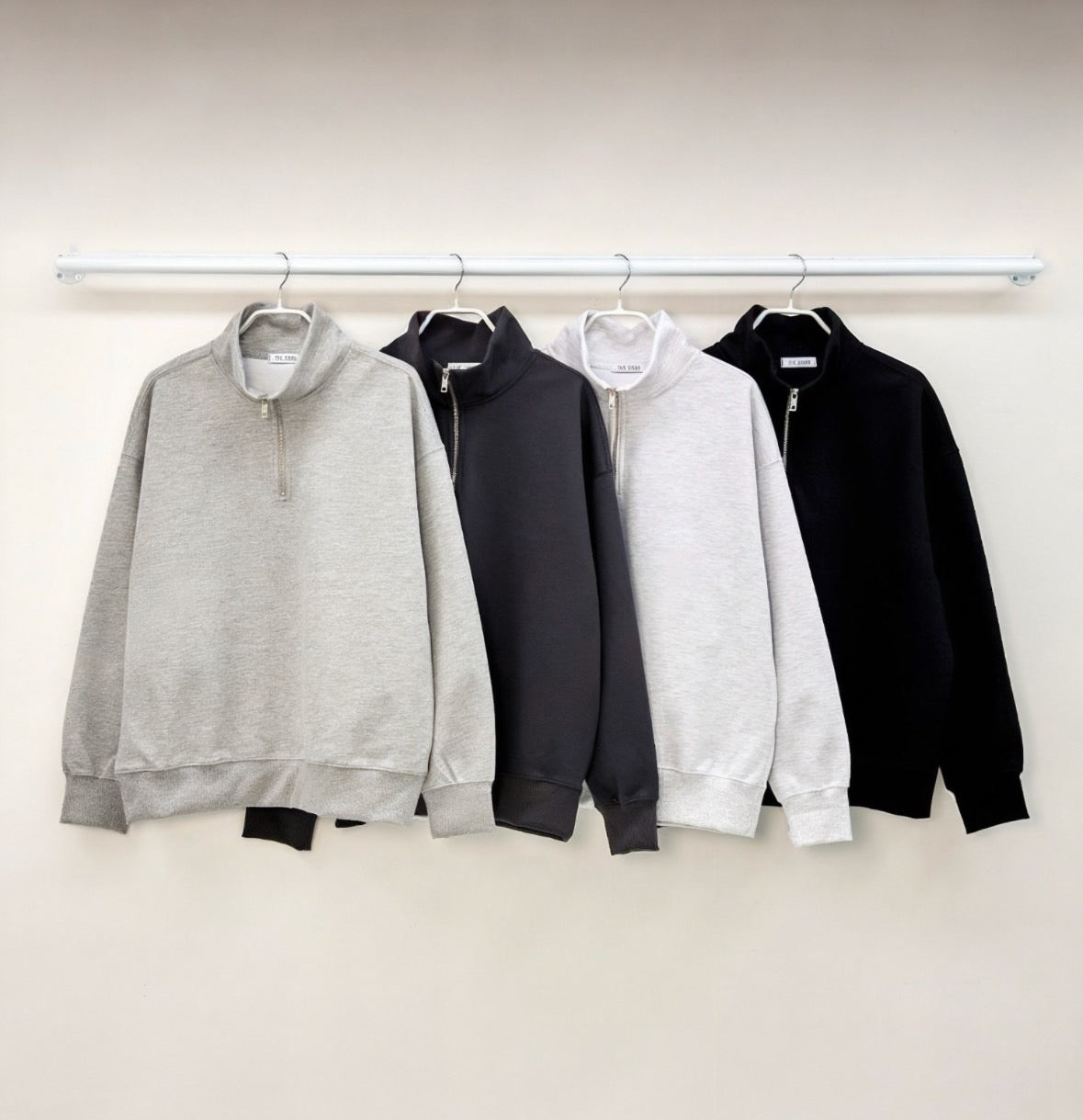 B1 double zipper sweatshirt