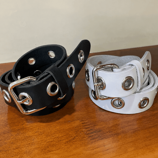 H13 復古金屬鉚釘皮帶 2色
