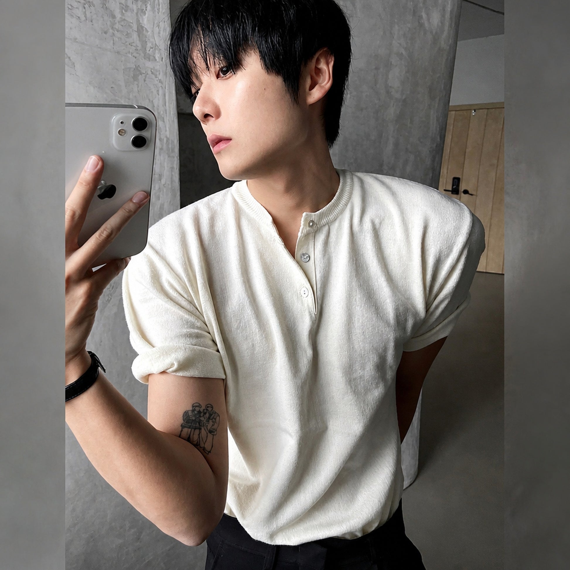 B197 米白 Off-white